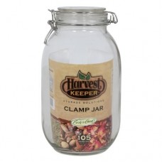 Harvest Keeper Glass Storage Jar w/ Metal Clamp Lid - 105 oz