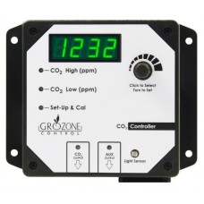 Grozone Control CO2R 0-5000 PPM CO2 Controller w/ AUX Output & High Temp