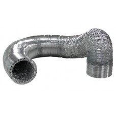 Ideal-Air Silver/Silver Flex Ducting  4 in x 25 ft